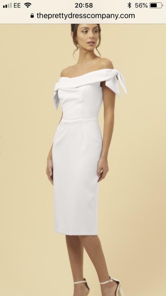 Wedding Off Shoulder Pencil Dress